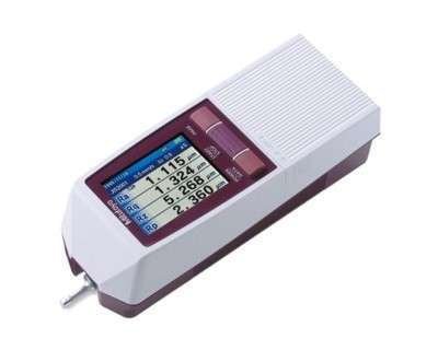 Mitutoyo surface roughness tester measuring surface texture on a machined component